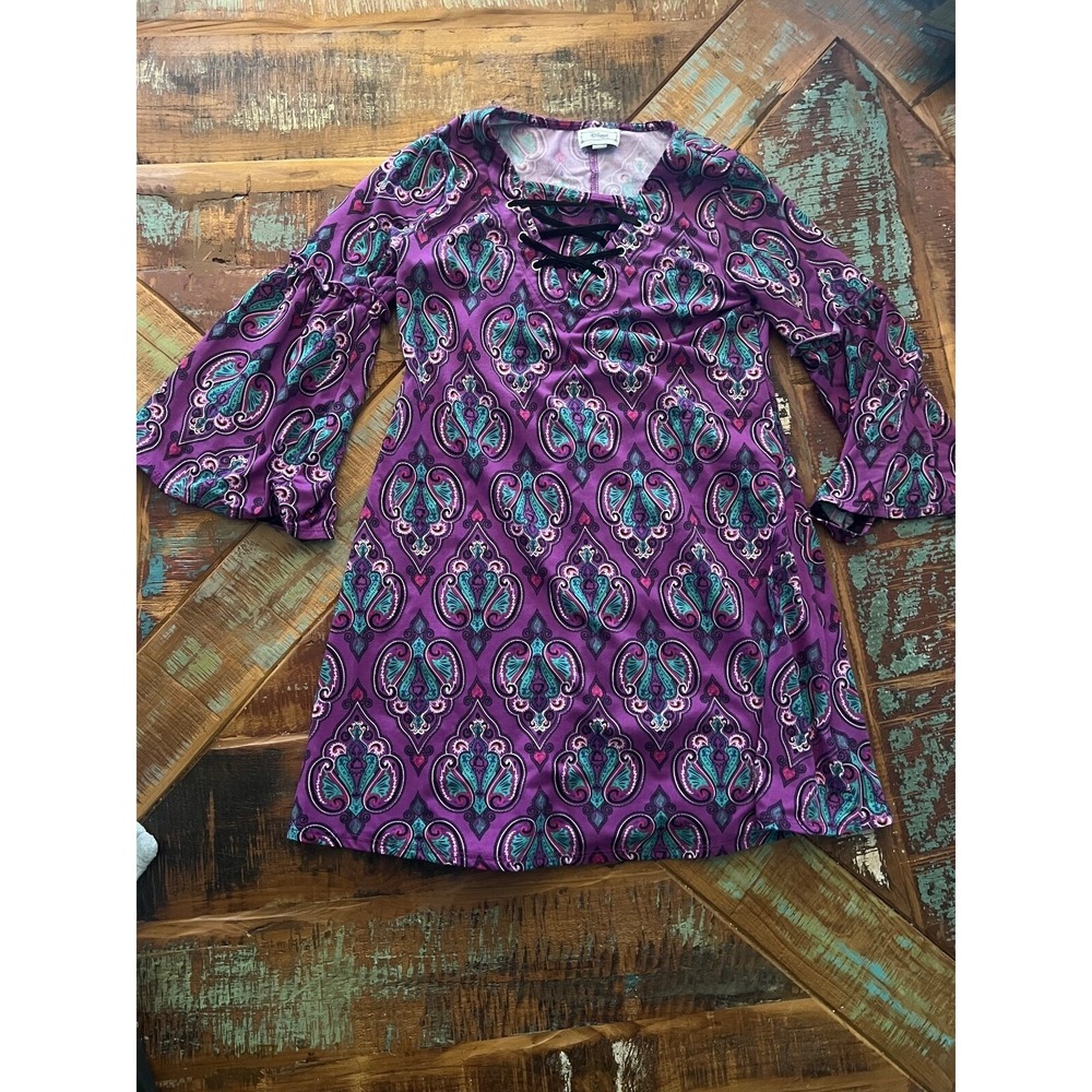 Kids Disney Princess Bell Laced‎ Neck D Signed Tunic Top Size 7/8